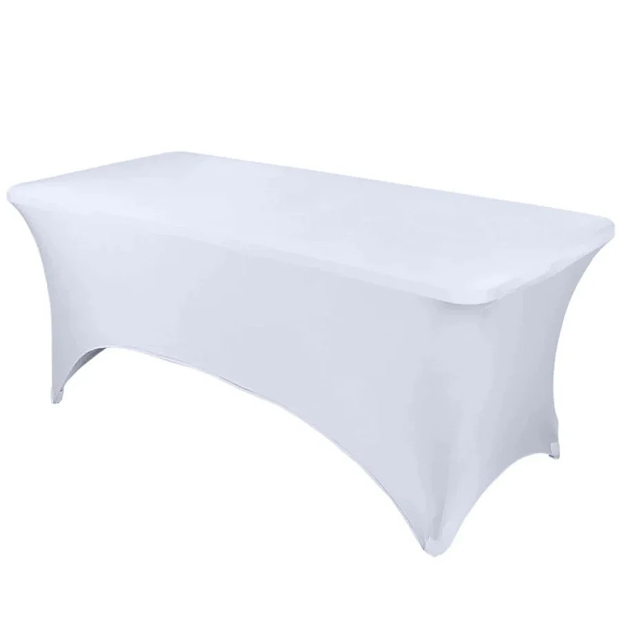 6ft Rectangle Tablecloth White