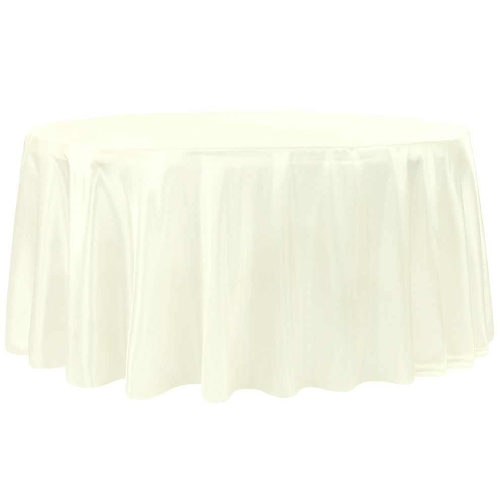 120 Round Ivory Polyester 