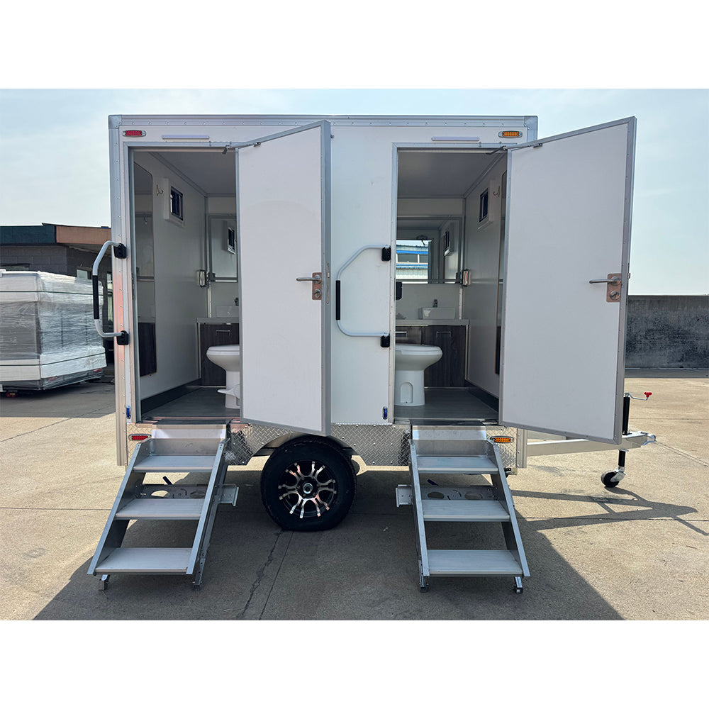 Portable restroom trailer